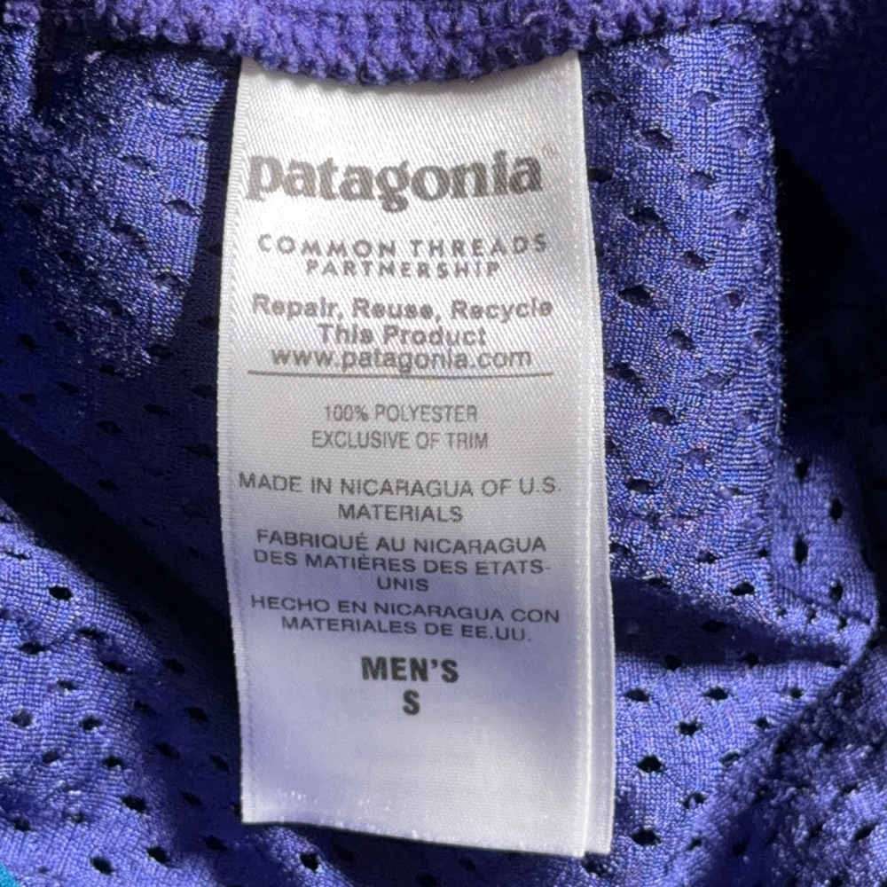Patagonia Synchilla Sweater Mens SMALL Green Colorblock Hoodie Fleece Pullover - Picture 8 of 11